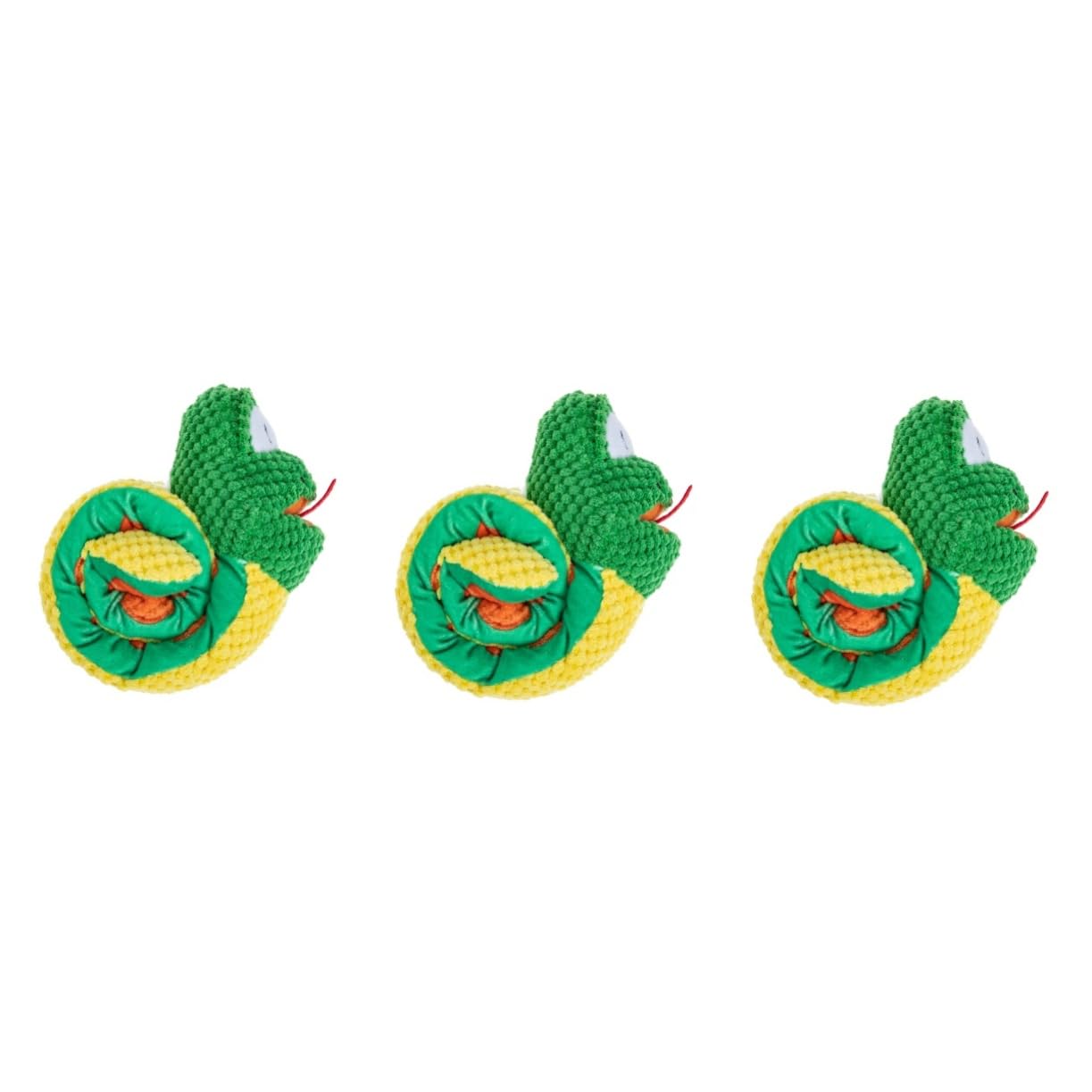 Housoutil 3pièces Jouet à Renifler pour Chien Forme De Serpent Jouet Interactif pour Chiots Prévention De Obésité Et Enrichissement Lavable pour Animaux De Compagnie