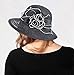 ZYSAMME Fascinator Lace Derby Hat Church Sun Hat for Cocktail Party Bridal Shower D-Black+White Edge