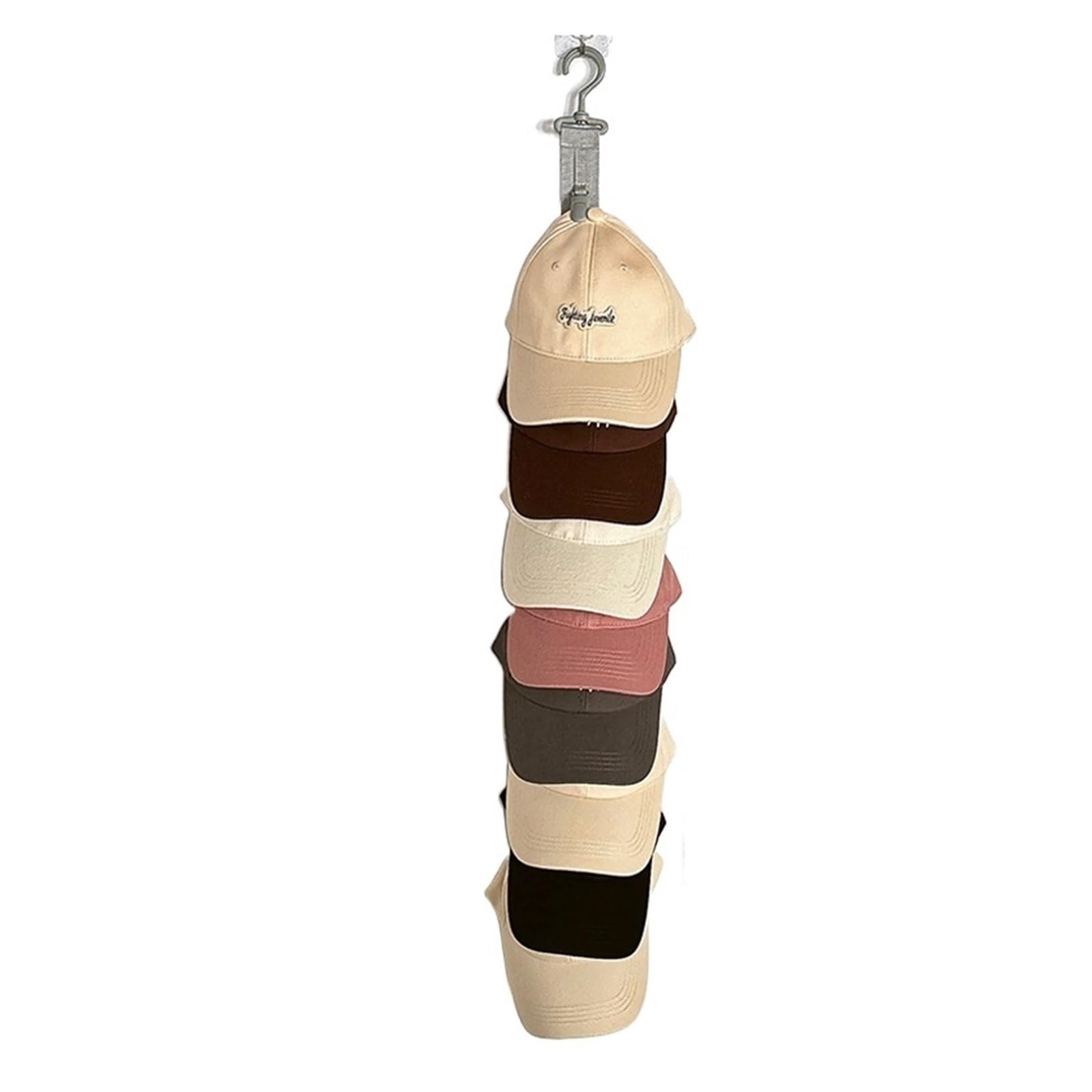 YAOHY Hat Organizer for Baseball Caps Holder with Clips, Baseball hat rack Strap with Rotating Hook for Home and Closet Hats Storage