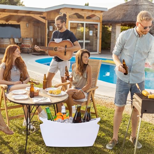 6L Ice Buckets for Party,Large Ice Bucket Drink Bucket with Handle Clear Acrylic Ice Bucket Champagne Bucket for Party Garden Bar Home - Image 5