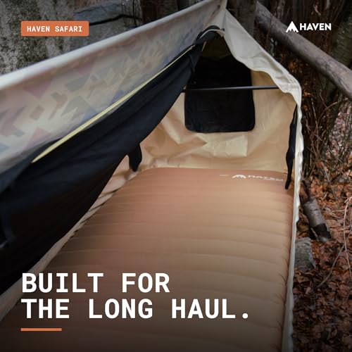 Image of Haven Tents Lay Flat Hammock Tent - Waterproof Camping Hammock with Mosquito Net, Insulated Pad and Rainfly - Haven Tent, Haven XL, Haven Safari