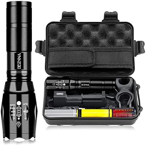 Beizkna 2000 Lumen Rechargeable LED Torch Cover