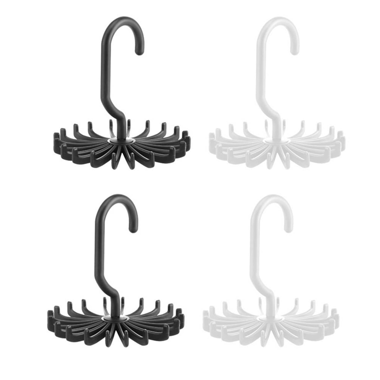 4 colgadores for Corbatas de Cuello, Soporte Multiusos for Armario, eliminación de desorden y Colgador for Ahorrar Espacio for Bufandas, Chal, Cinturones, 20 Ganchos