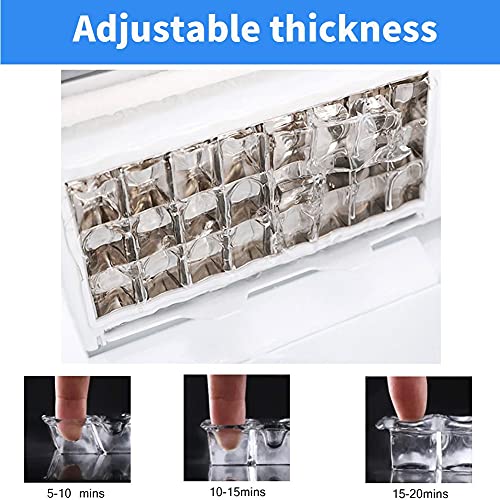 Fabricadora de hielo nugget portátil con apagado automático miniatura 3