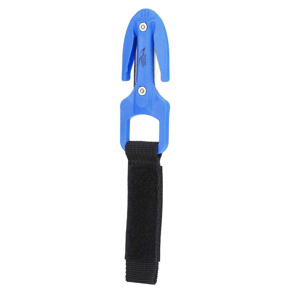 Tbest Sicherheit und Rettung Scuba Diver Twin Line Cutter mit Hartplastikscheide ABS Tauchen Schneidmesser Tauchen Hand Line Cutter Tauchen Secant Schneidmesser Unterwasser