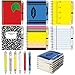 Resurhang 12 Set Teacher Notebook Gift Bulk, Back to School Stationery Spiral Notebook and Ballpoint Pens Kit First Day of School Teacher Gifts from Students for Office Staff(Style 1)