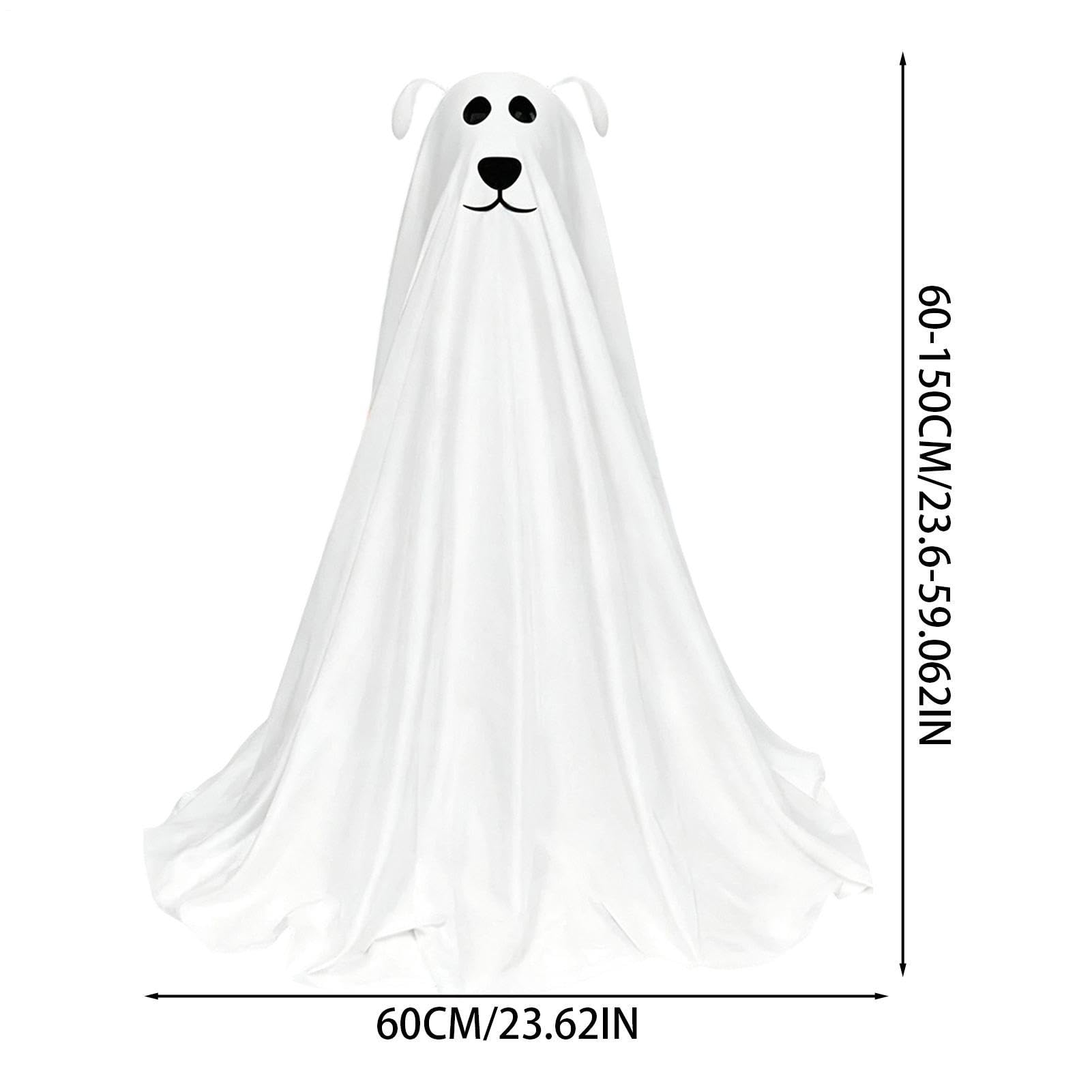 Halloween fantasma illuminato 3D di cane carino con altezza regolabile