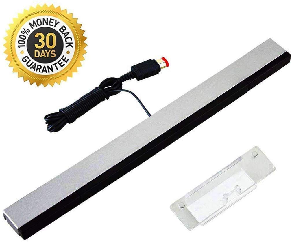 Gamenophobia Wii Sensor Bar, Wired Infrared IR Ray Motion Sensor Bar Compatible with Nintendo Wii/Wii U Console
