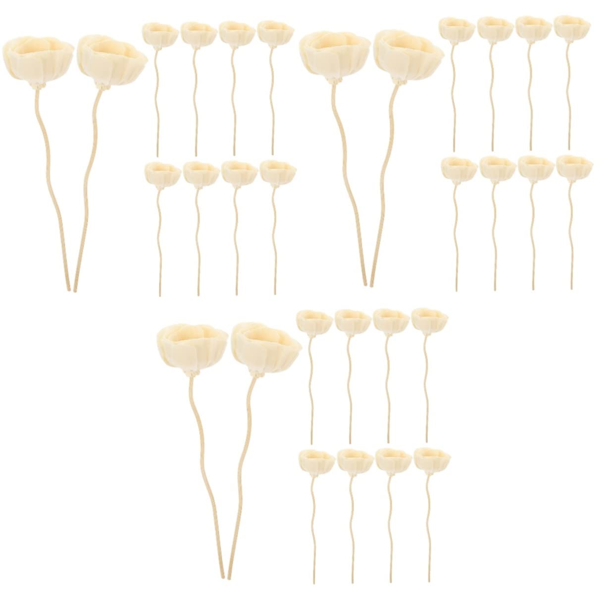 Didiseaon 3 Set Bastoncini Di Fiori Di Rattan Per Aromaterapia Diffusore Essenziale Ricarica Per Diffusore Per Interni Diffusori Per Aromaterapia Ricariche Di Oli Essenziali 10 pezzi*3