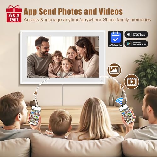 smart digital calendar 215-inch electronic wall calendars amp chore chart full hd interactive touchscreen display for family schedules plannerseamless schedulingorganizing-walldesk mountable