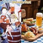 Oktoberfest Decorations Couple Photo Banner,Oktoberfest Party Supplies, Bavarian Style Backdrop Photo Booth Prop, Door Decor Supplies for Party, Festive Accessories - Image 4