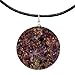 Merkaba Sacred Geometry Orgonite Pendant and Leather Necklace | Protection with Crystals and Healing Stones | Spiritual Gifts for Women and Men