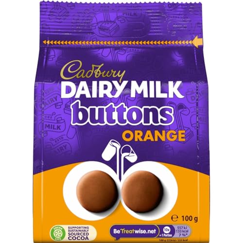 Cadbury Dairy Milk Chocolate Orange Giant Buttons 100 g (Pack of 1)
