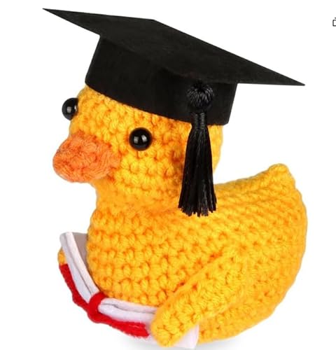 WenmthG Funny Positive Gift Emotional Support Crochet Duck for Friends Colleagues and Family, Pocket Hug Positive Crochet Animals Birthday Gifts for Women Men