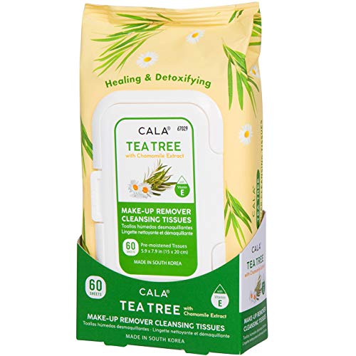 Cala Make-up Remover Cleansing Tissues Tea Tree 60 sheets