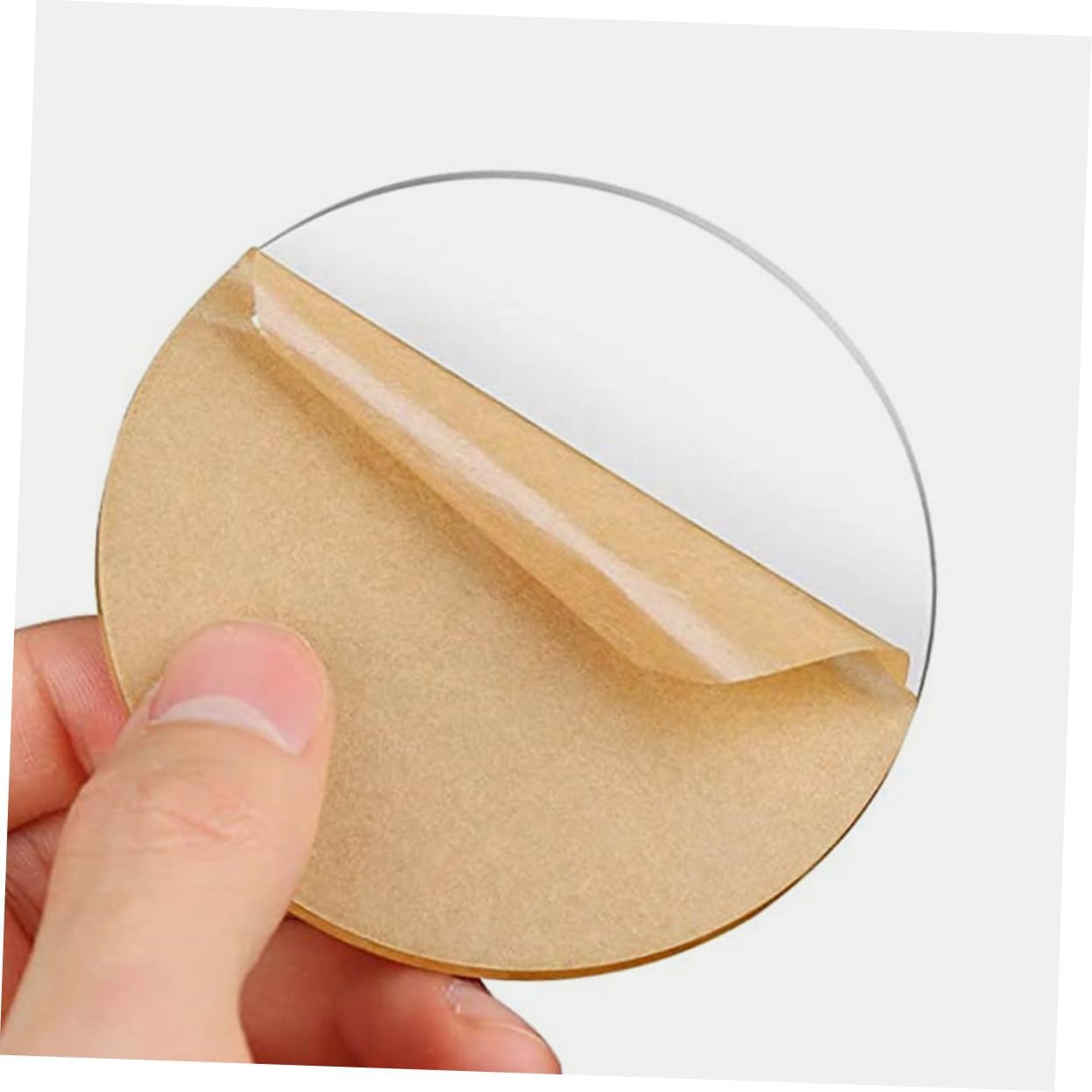 ULDIGI 16Pcs Clear Acrylic Round Discs Transparent Acrylic for Crafts Thick Blanks for Holiday Decorations and Creative Projects