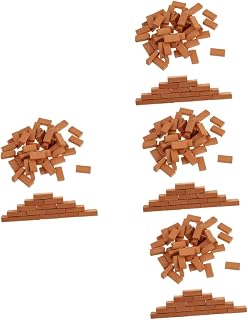 ibasenice 400 Pçs Mini Tijolos Mini Parede Tijolo De Pedra Micro Cena Tijolos De Construção Mini Tijolos De Construção Brinquedo De Fada Artificiales Para Trens Para Crianças Tijolo De