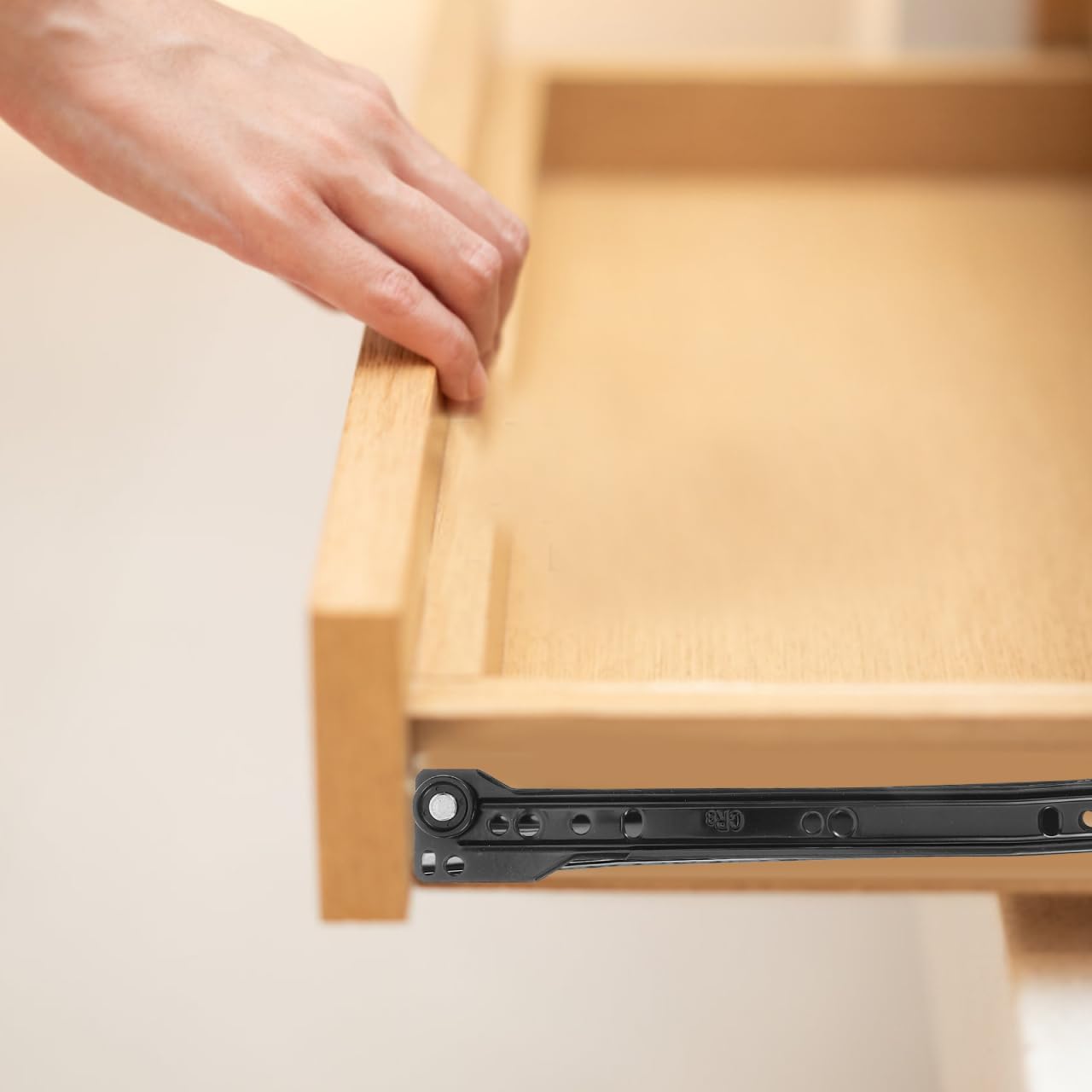 引き出しスライド メタル家具 滑らかな冷間圧延ボトムマウント引き出しスライド1セット 取り付けと使用が簡単