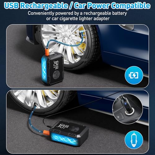 50% Off Tire Inflator - Wireless Dual Power, Auto Shut-Off - Image 6