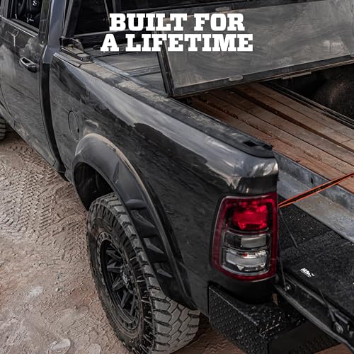 Image of Husky Liners Fender Flares DRT Style | Fits 2019-2026 Dodge Ram 2500 /3500 | Front & Rear, 4-pc Black - 2805938