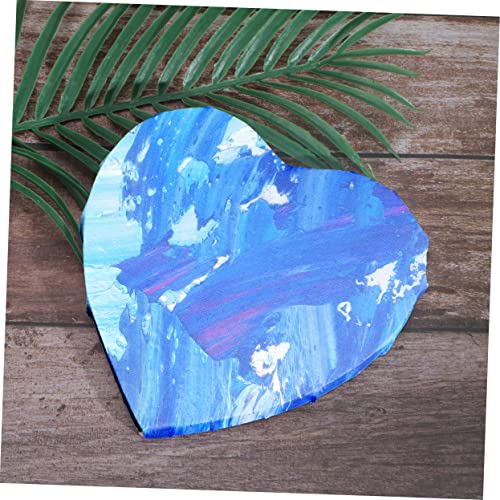 Lienzos de algodón y madera Artibetter con silueta de corazón blanco para bellas artes 6