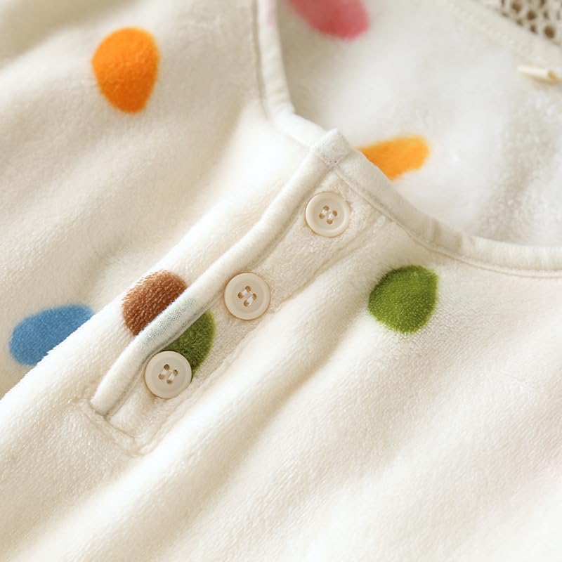 Women's 2 Piece Fleece Pajamas Set Warm Pjs Fuzzy Lounge set Cute Print Sleepwear - Image 4