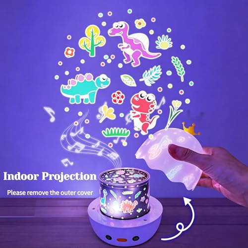 Proyector de luz nocturna para niños con control remoto USB miniatura 5