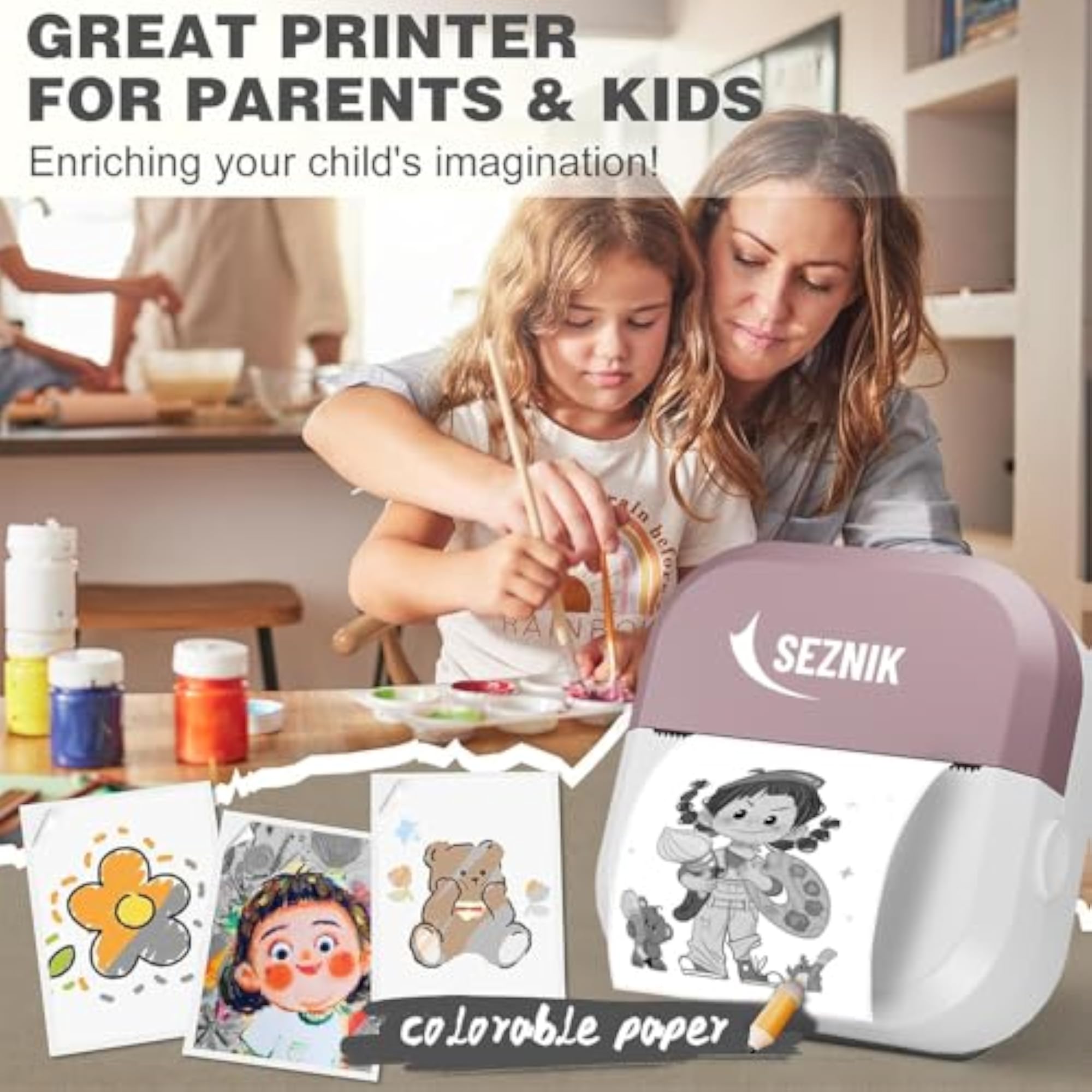 Mini Inkless Thermal Portable Printer, Everyday Use