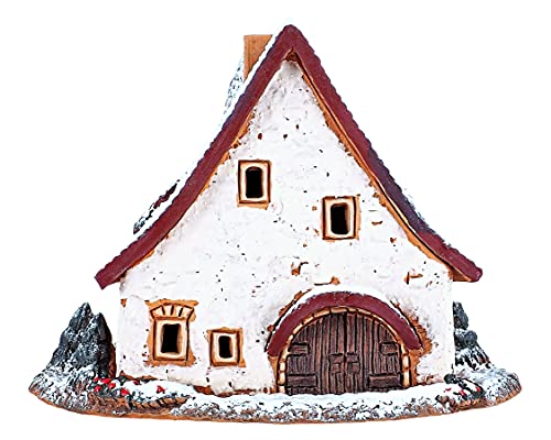 Midene Ceramic Christmas Village Miniature House Smithery In Rothenburg, Germany Winter Edition Tealight Candle Holder Home Decor #TOP3