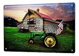 LEotiE SINCE 2004 Decorative Tin Sign Metal Plate Decorative Sign Home Decor Plaques Tractor Garages