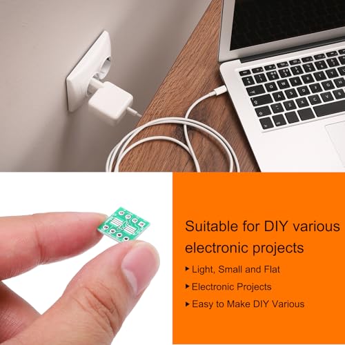 MECCANIXITY 15 adaptadores SOIC-8 a DIP-8 de PCB verde miniatura 4