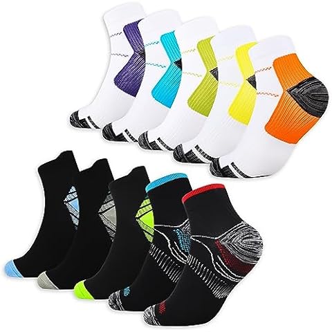 Jeasona 10 Pairs Compression Socks for Women Cover