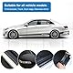 Vylro Carbon Folie Auto 10m x 5cm, Einstiegsleisten Kohlefaser Aufkleber, 3D Selbstklebend Autofolie Schwarz, Selbstklebend Car Tuning Schutzfolie mit Abstreifer, für Autos, Motorräder Und Fahrräder