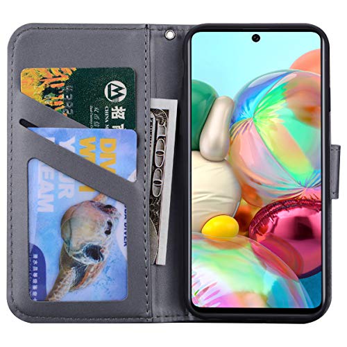 Greaked for Samsung A01/A11/M11 Capa protetora de couro PU com compartimento para cartões e celular