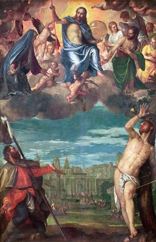 Tableau Impressions d'art Mural Le Christ Veronese pour decoration de chambre 60x90cm