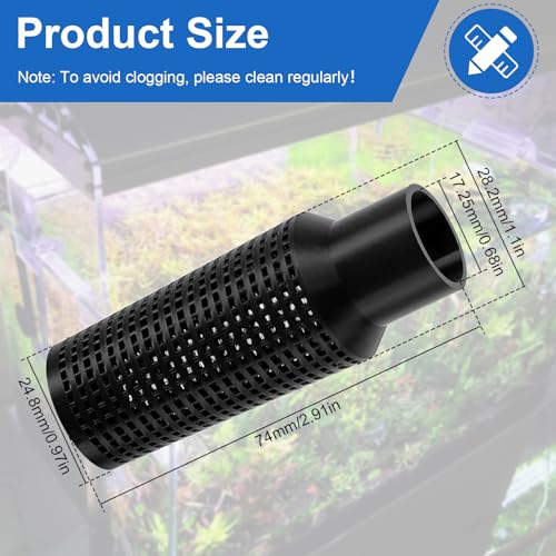 Image of Magluv Aquarium Intake Guard Fit for Fluval 106 /107 /206 /207 Intake Filter, Fish Tank Filter Cover Replacement for Aquameta Aquarium Filter Intake Guard Protects Aquatic Life