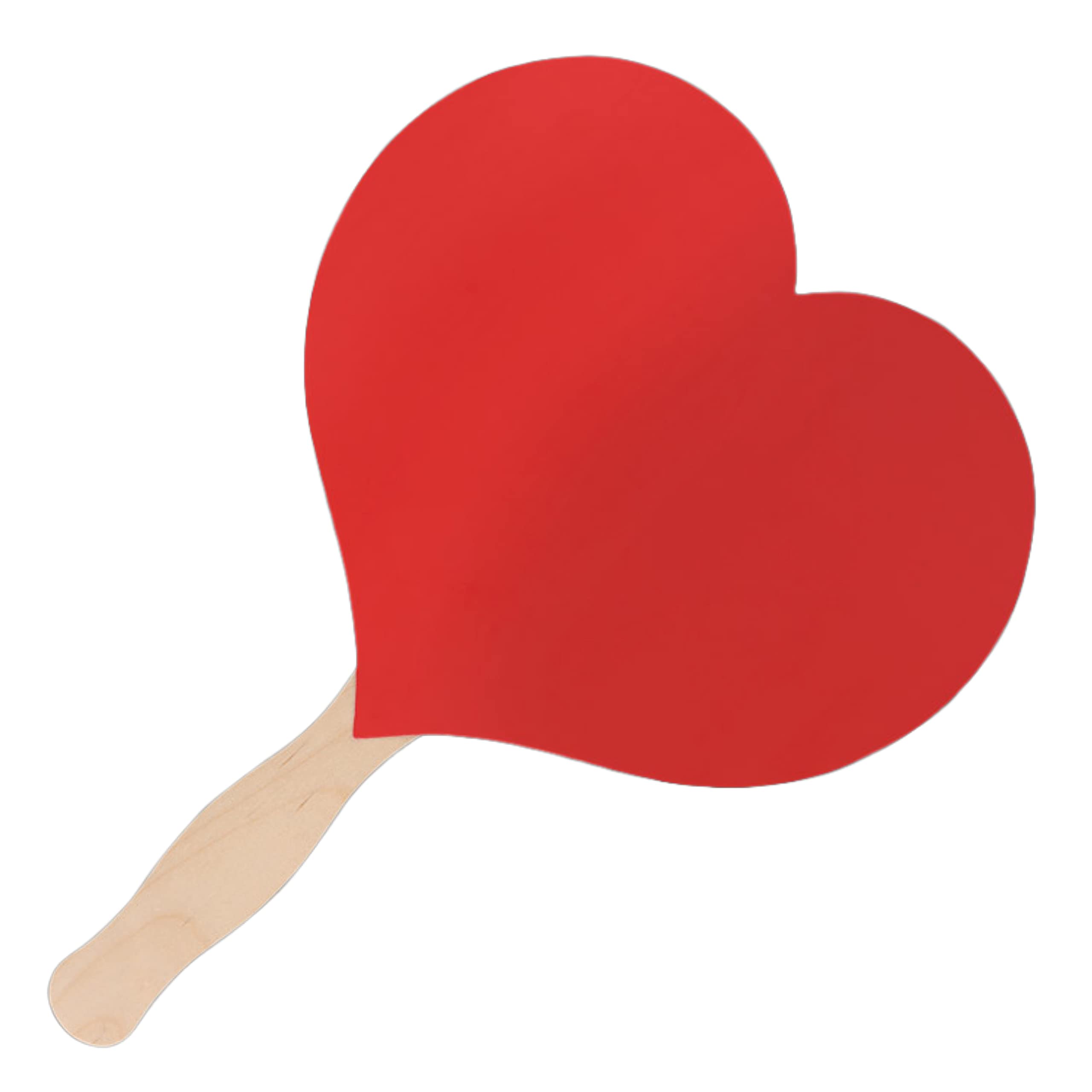 blinkeeHeart Shaped Non Light Up Red Hand Fan