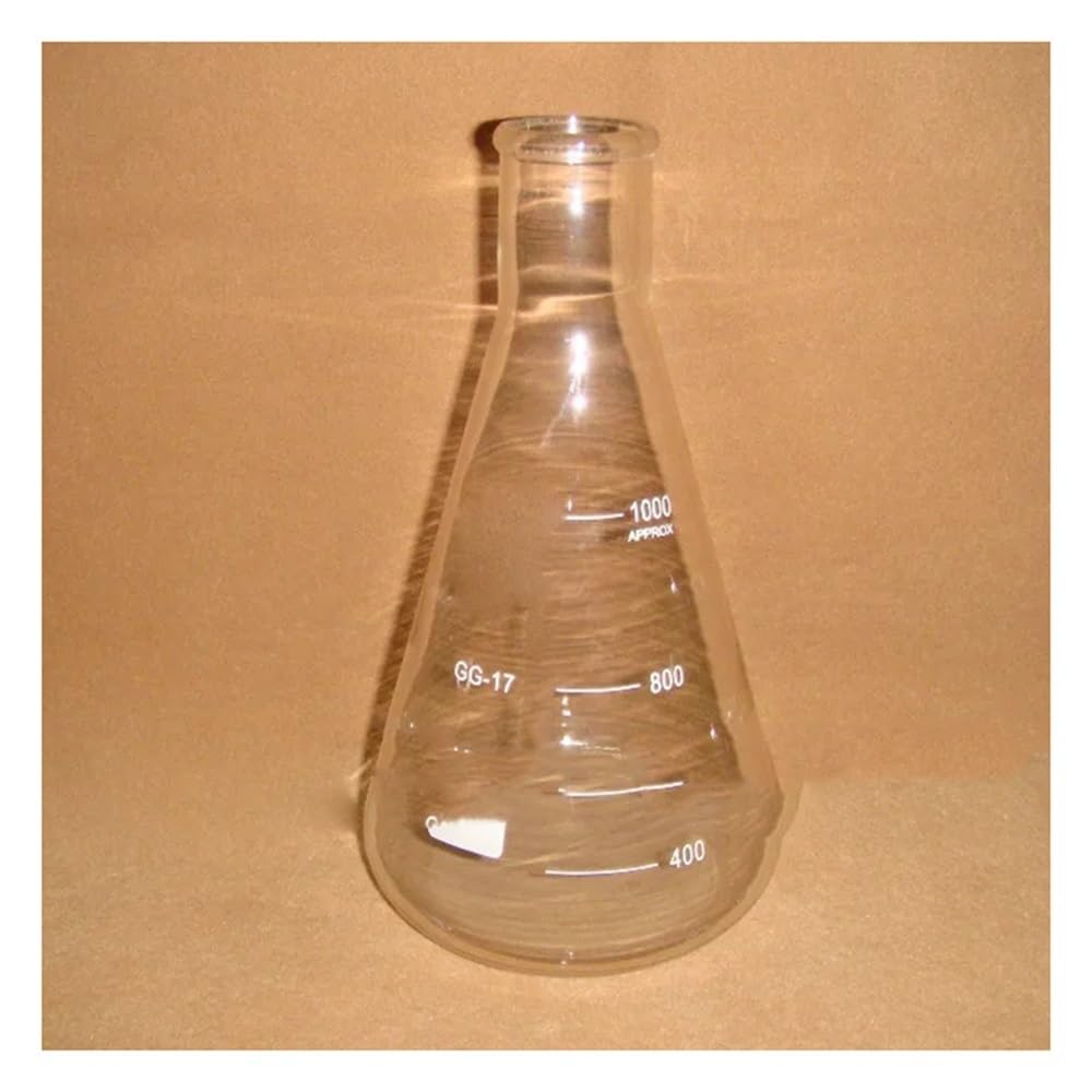 Instrumentos y Equipos de Laboratorio Matraz Erlenmeyer de laboratorio de cuello estrecho de 1000 ml