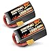 Produktbild OVONIC 6s Lipo Akku 1300mAh 22.2V 120C mit XT60 Stecker für RC FPV Hubschrauber Flugzeug Quadcopter Hobby Racing(2PCS)