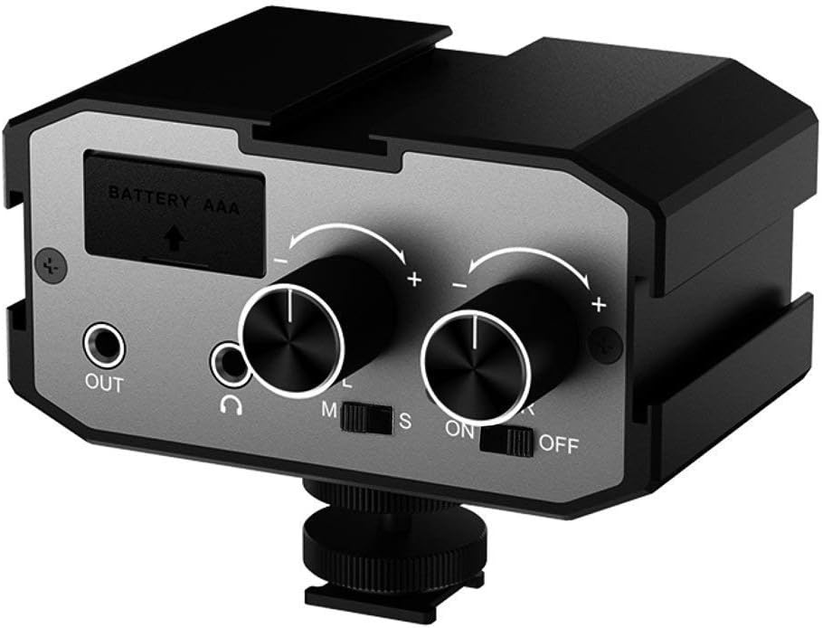CVM-AX1 DSLR Audio Mixer for Dual Microphones