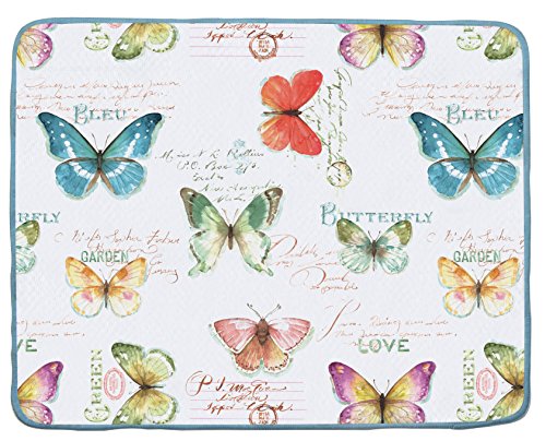Kay Dee Designs Butterfly Garden Microfiber Countertop Drying Mat