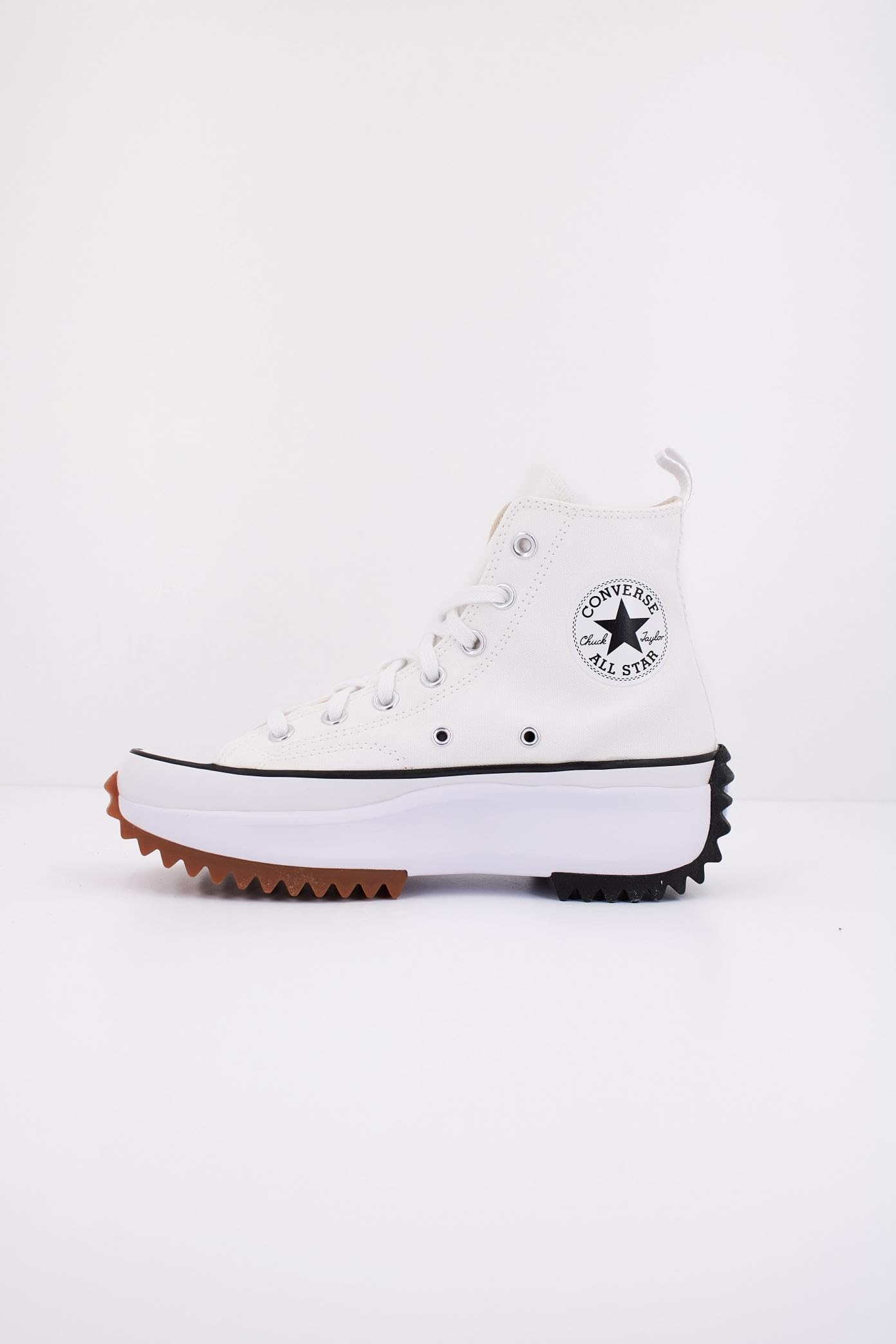 Converse 166799C Run Star Hike Canvas Platform Uomo, White/Black/Gum EU 42.5