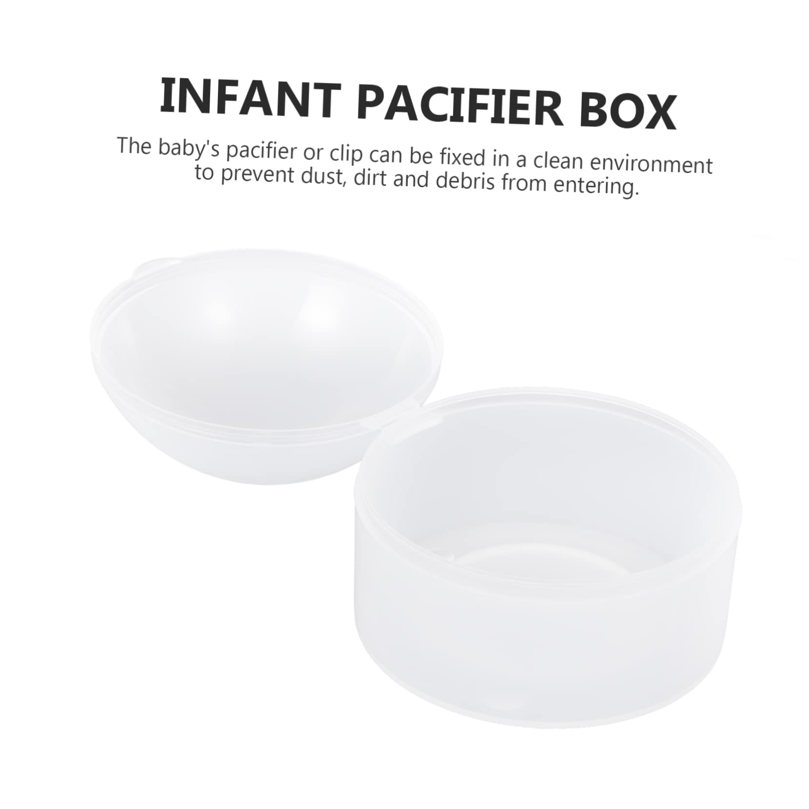 Estuche para Chupete 10 Unidades Caja de Almacenamiento para Chupetes Estuche de Limpieza para Chupetes e Protector para para Recién Nacidos Uso Doméstico Y de Viaje