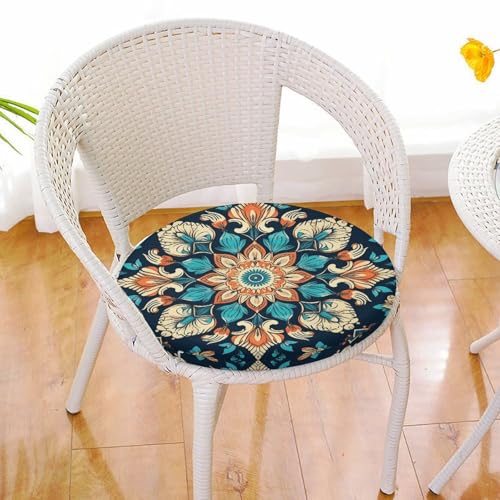 Housse de siège de chaise ronde lavable pour protéger des taches - 7