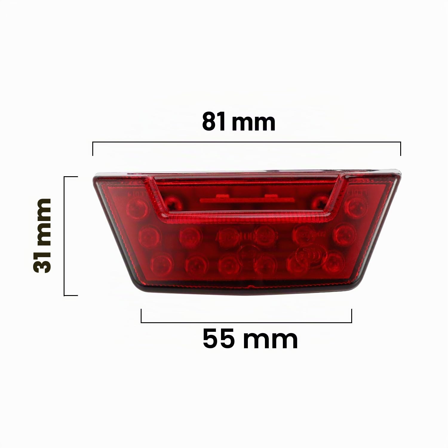 Motorrad-Rücklicht für Talaria Sting R MX3/R MX4 Talaria X3 XXX E-Ride Pro SS/S Elektro Dirt Bike – rote LED, klare Glaslinse