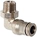 Swivel Elbow, Tube 1/4 in, Thread 1/8 in