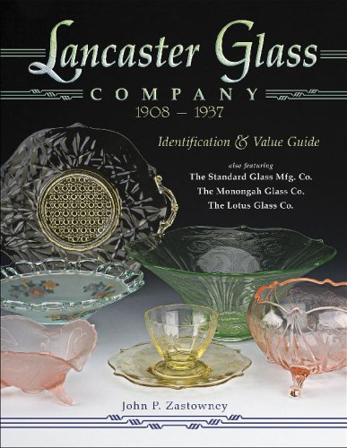 Guide Lancaster Glass Company 1908-1937 livre d'identification et valeur du verre vintage