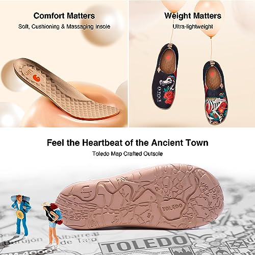 Image of UIN Women's Art Travel Shoes Slip On Casual Cozy Loafers Lightweight Comfort Fashion Sneaker Toledo Ⅰ