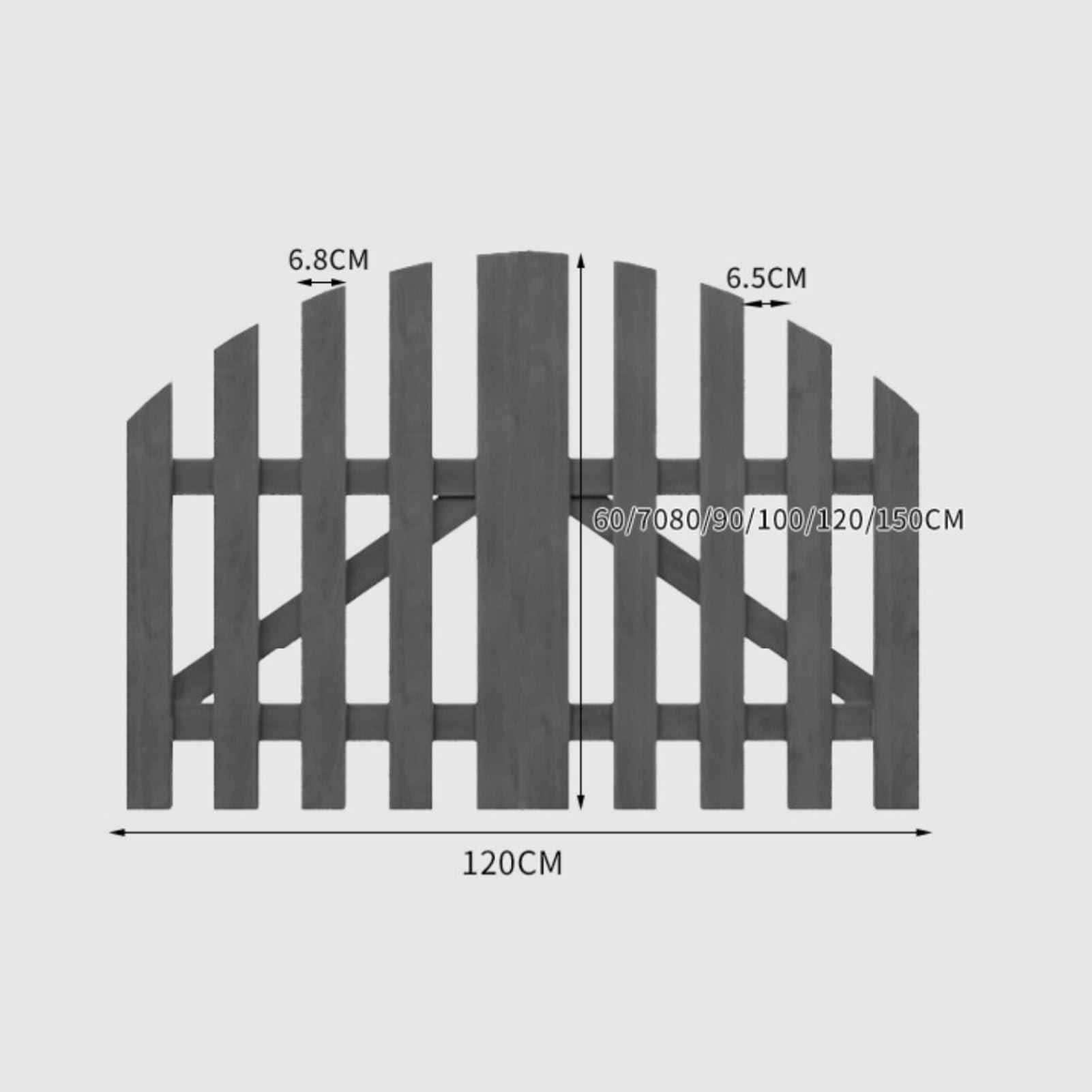 Amazon.com: Outdoor Garden Gates,Heavy Duty Anti Sag Swinging Door