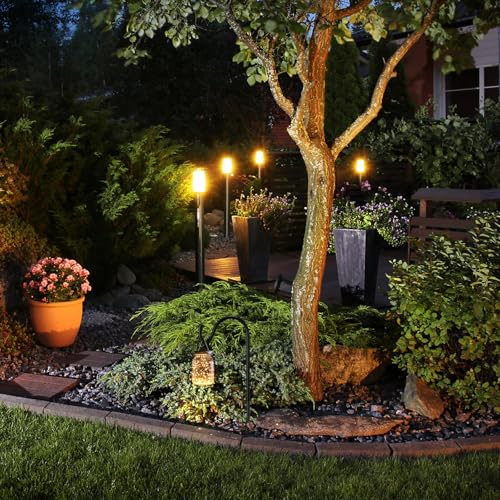 Image of 1 Pcs 15 Inch Shepherds Hook for Outdoor Adjustable Bird Feeder Pole